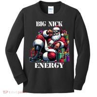 Fun Big Nick Energy Funny Santa Claus Christmas Xmas Cool Kids Long Sleeve Shirt thumb 0