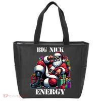 Fun Big Nick Energy Funny Santa Claus Christmas Xmas Cool Tote Bag thumb 0