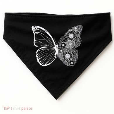 Floral Butterfly Nature USA-Made Doggie Bandana