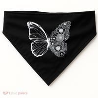 Floral Butterfly Nature USA-Made Doggie Bandana thumb 0
