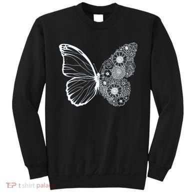 Floral Butterfly Nature Sweatshirt
