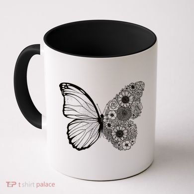 Floral Butterfly Nature Coffee Mug