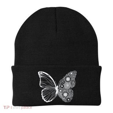 Floral Butterfly Nature Beanie