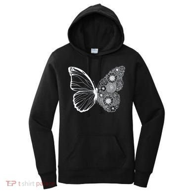 Floral Butterfly Nature Women's Hoodie