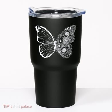 Floral Butterfly Nature Tumbler