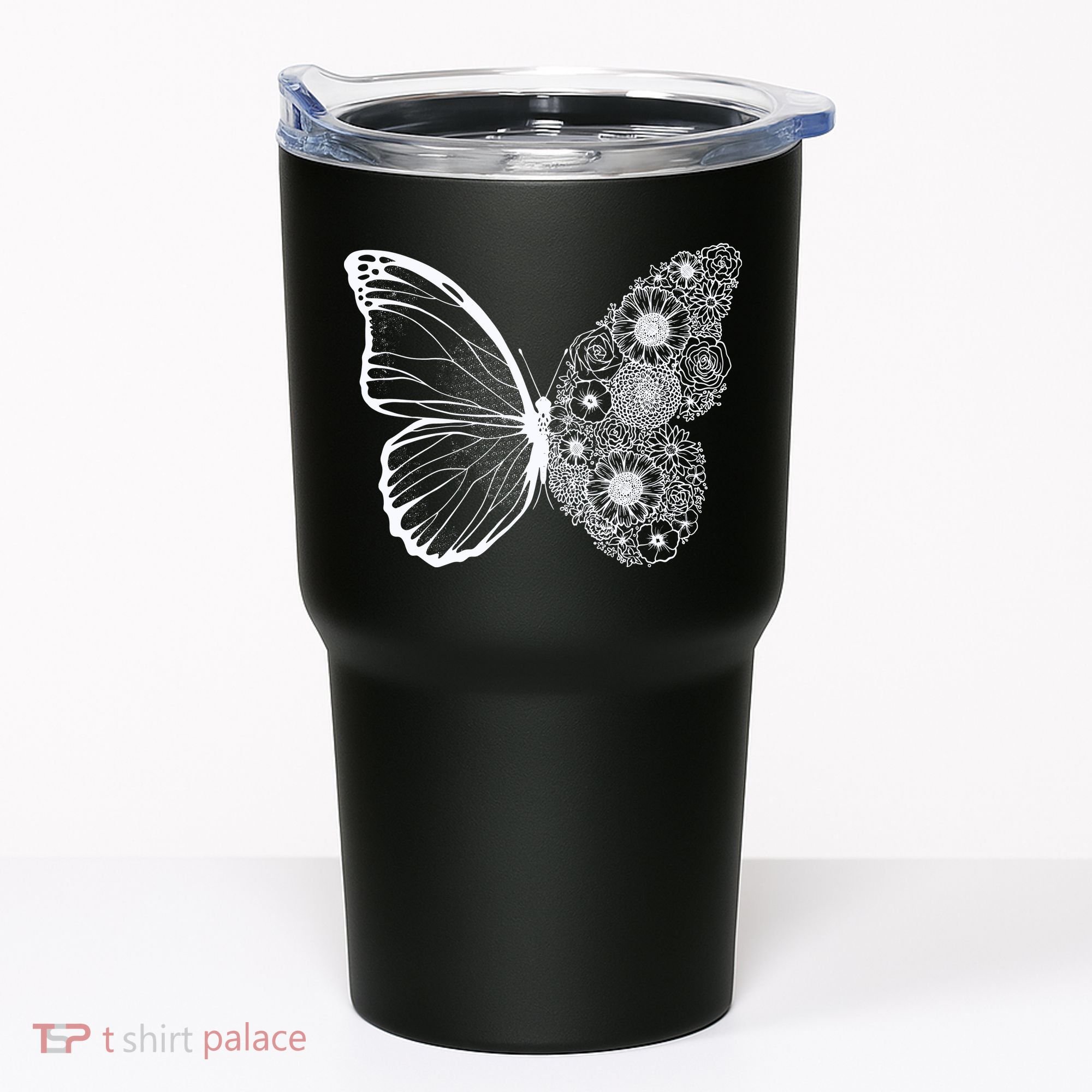 Floral Butterfly Nature Tumbler