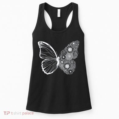 Floral Butterfly Nature Women's Tank Top