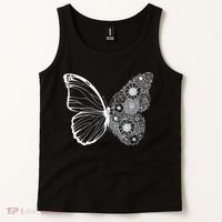 Floral Butterfly Nature Tank Top thumb 2