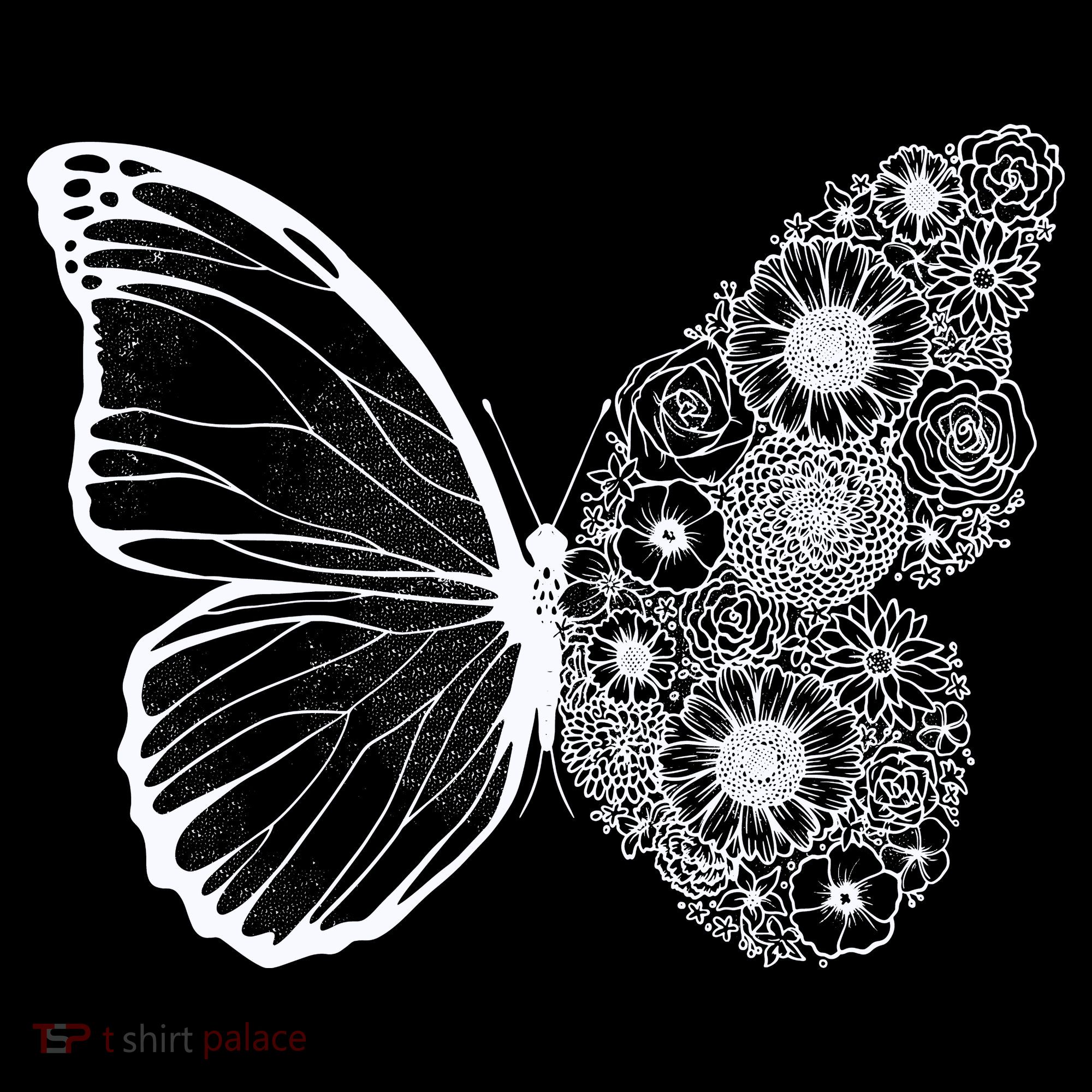 Floral Butterfly Nature Tank Top