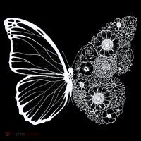 Floral Butterfly Nature Women's Long Sleeve Shirt thumb 2