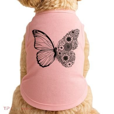 Floral Butterfly Nature Doggie Tank