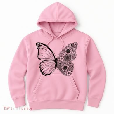 Floral Butterfly Nature Hoodie