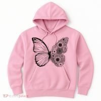 Floral Butterfly Nature Hoodie thumb 0