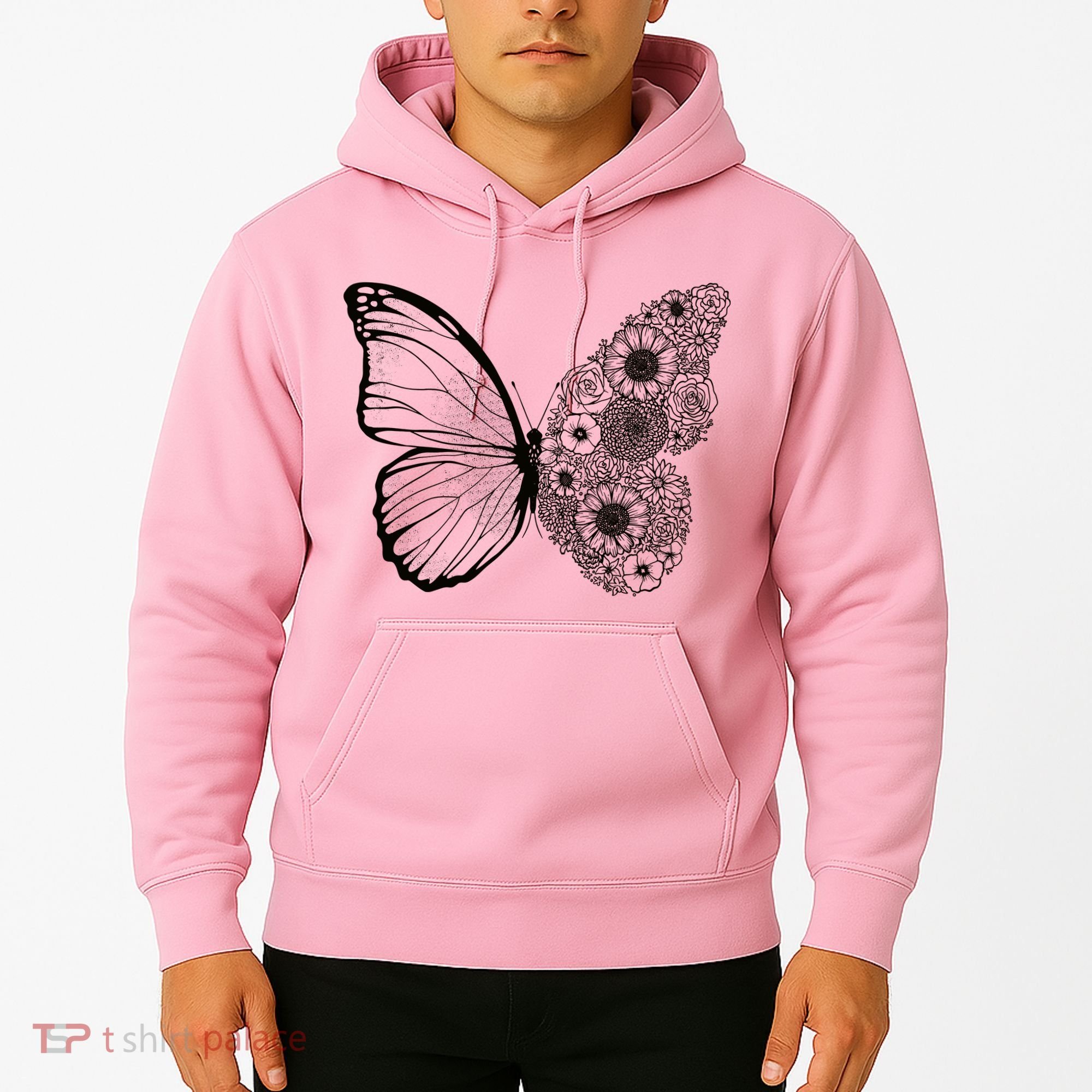 Floral Butterfly Nature Hoodie
