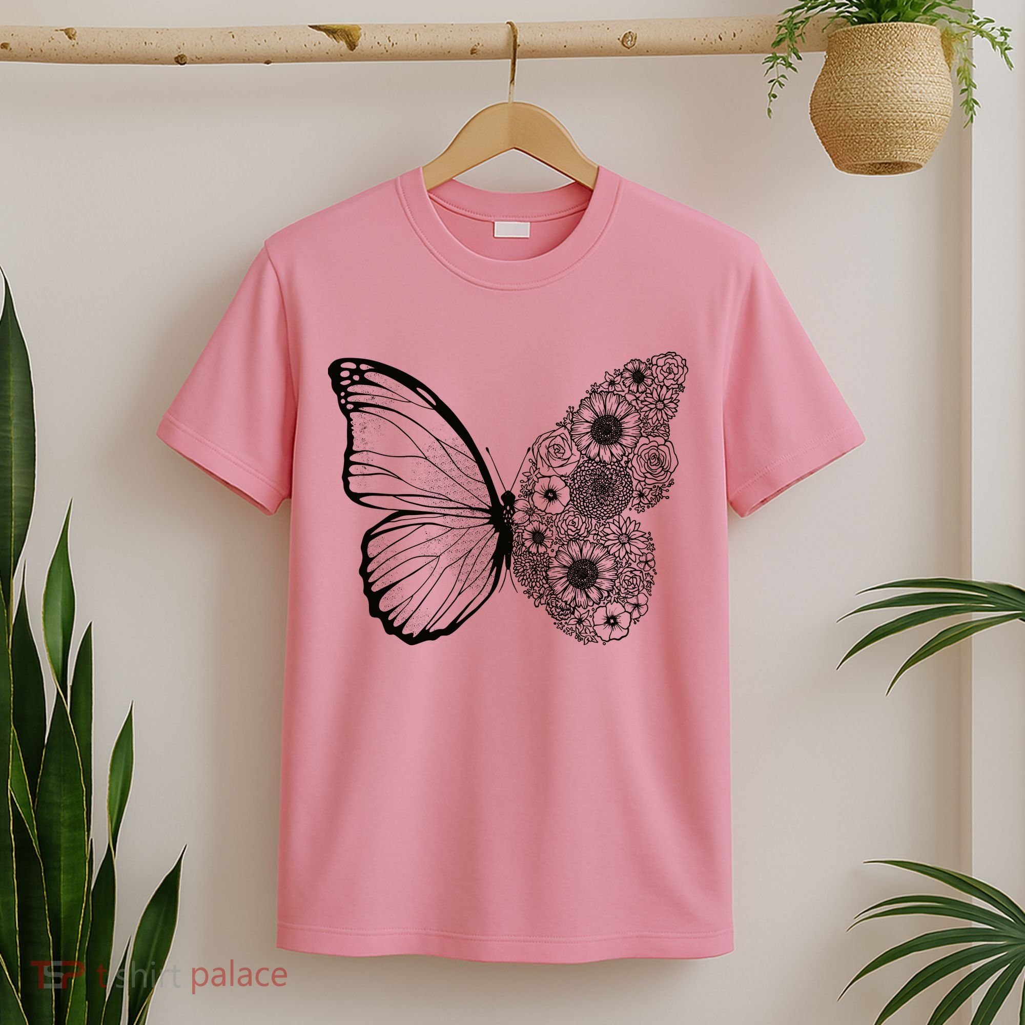 Floral Butterfly Nature T-Shirt