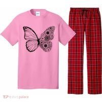 Floral Butterfly Nature Pajama Set thumb 0