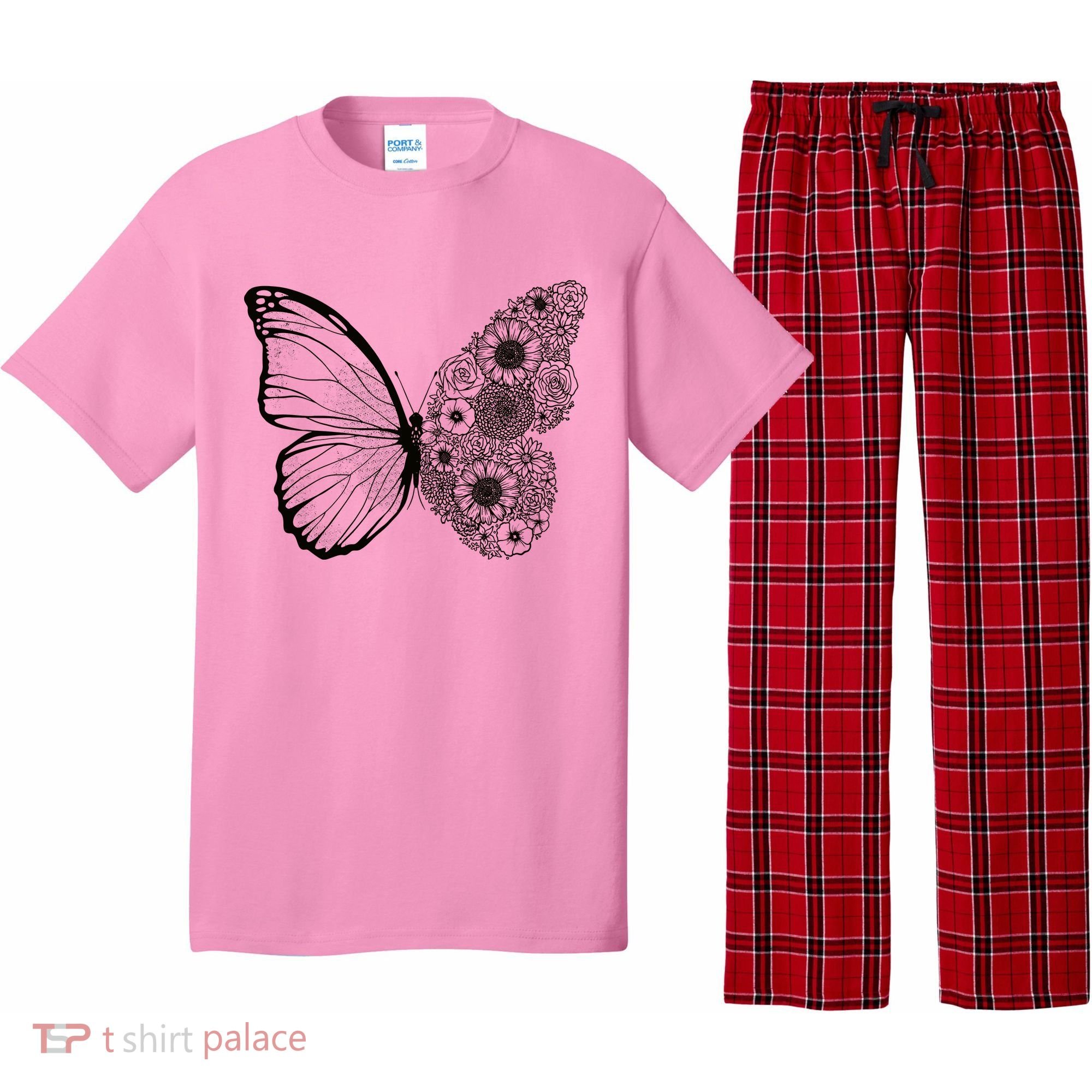 Floral Butterfly Nature Pajama Set