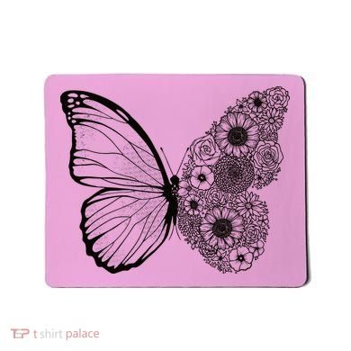 Floral Butterfly Nature Mousepad