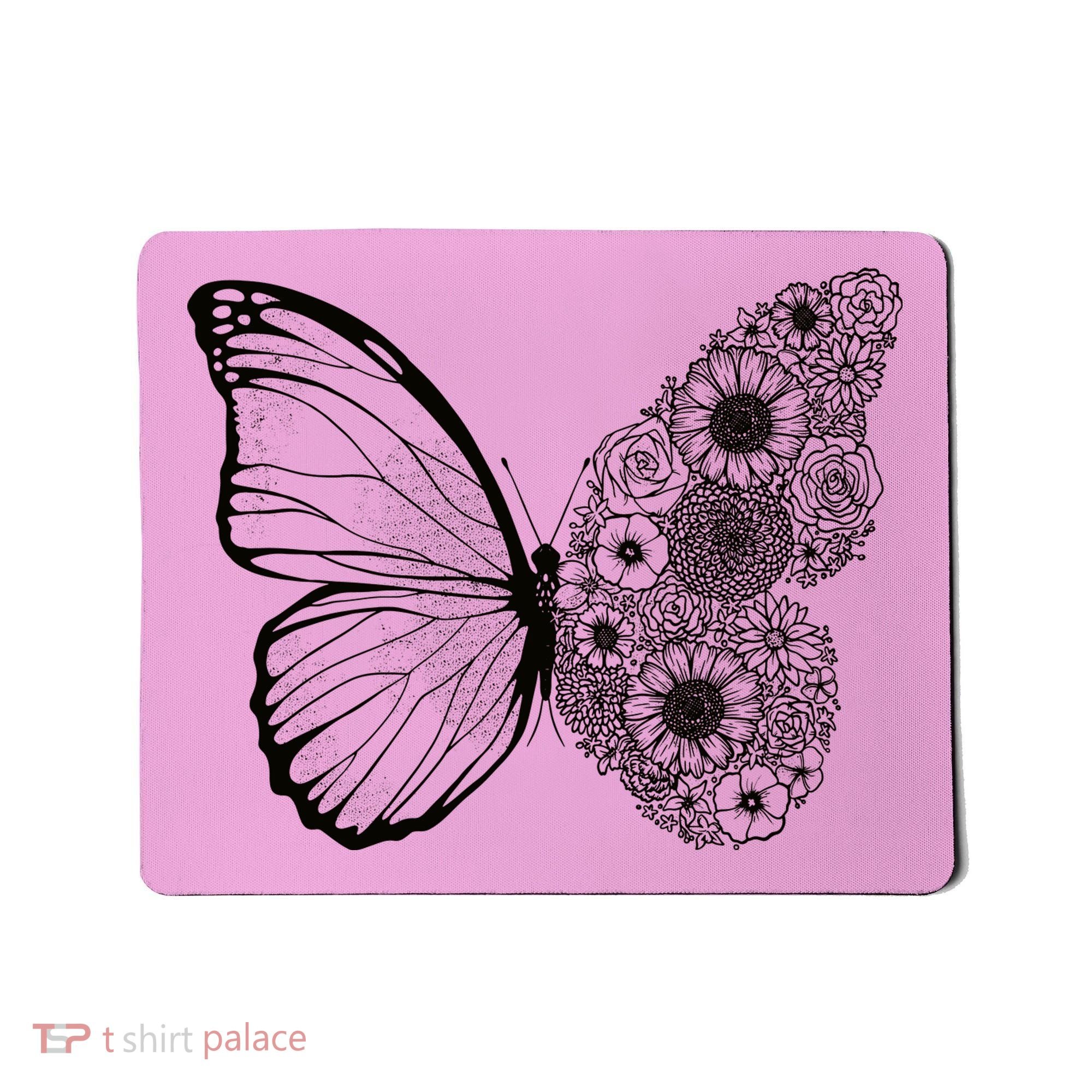 Floral Butterfly Nature Mousepad