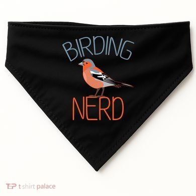 Funny Birding Nerd Bird Watching Fan USA-Made Doggie Bandana