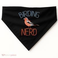 Funny Birding Nerd Bird Watching Fan USA-Made Doggie Bandana thumb 0
