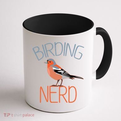 Funny Birding Nerd Bird Watching Fan Coffee Mug back