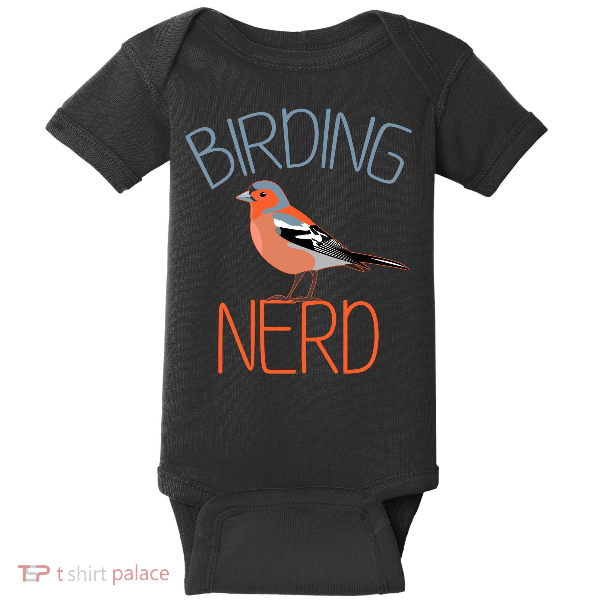 Funny Birding Nerd Bird Watching Fan Baby Bodysuit