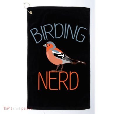 Funny Birding Nerd Bird Watching Fan Golf Towel