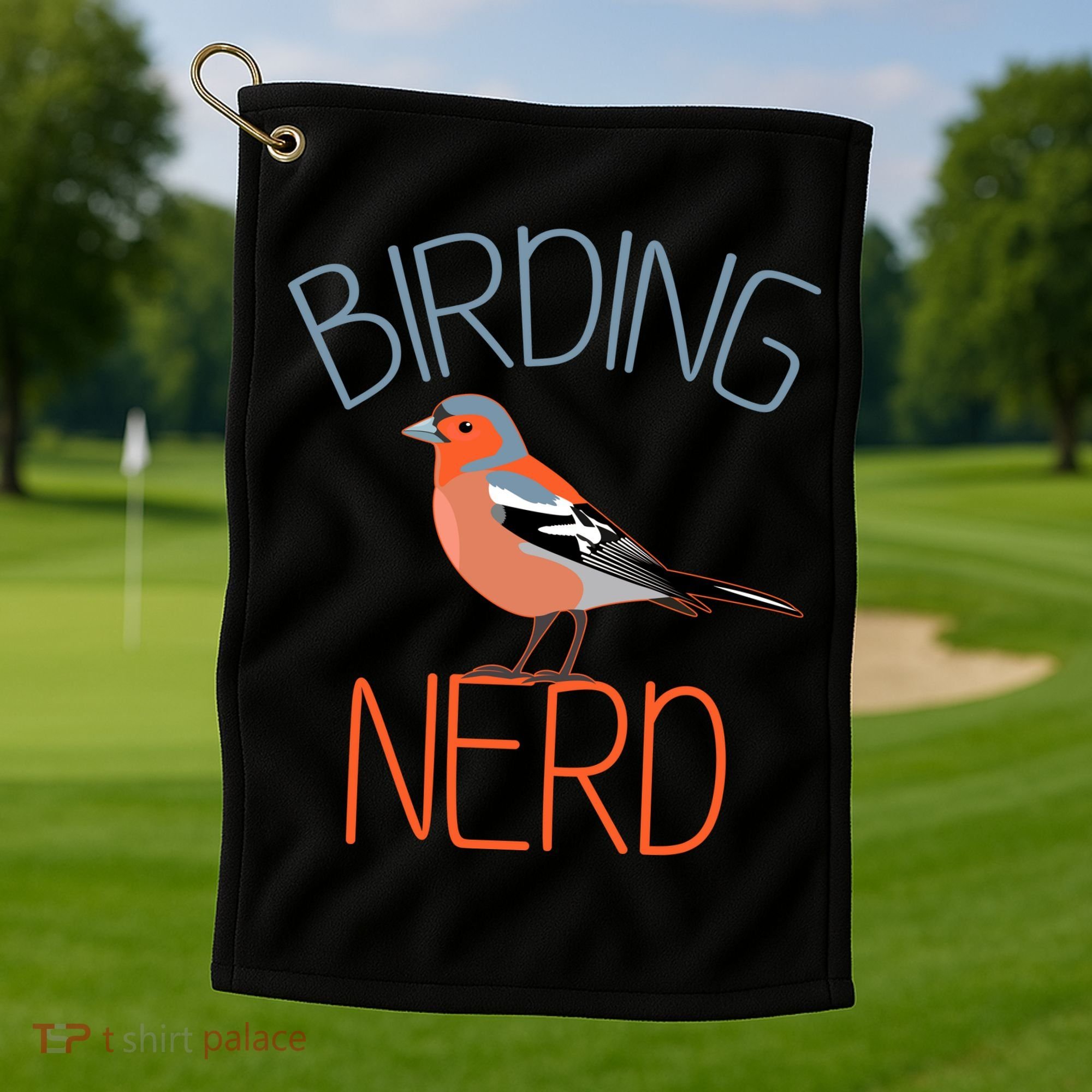 Funny Birding Nerd Bird Watching Fan Golf Towel