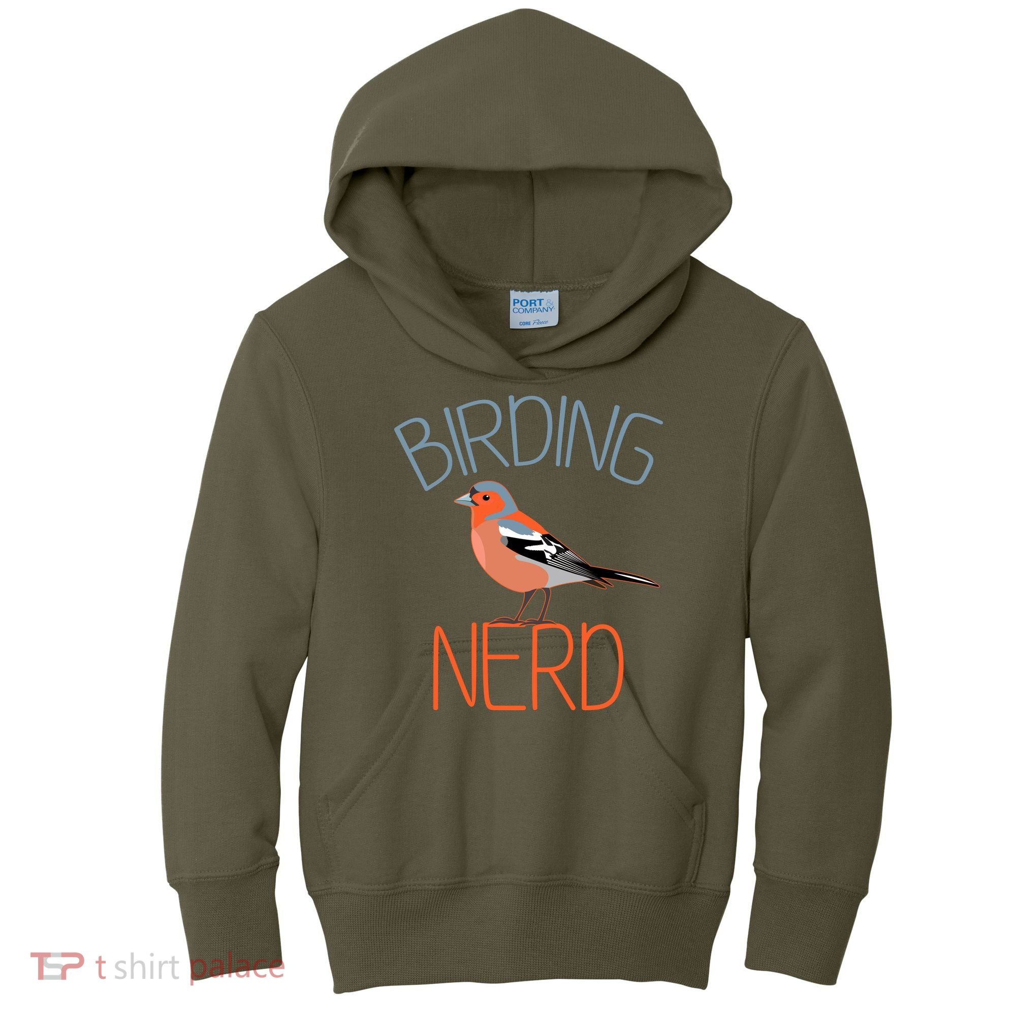 Funny Birding Nerd Bird Watching Fan Kids Hoodie