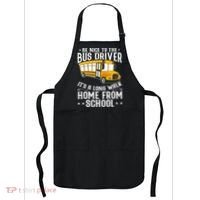 Funny Be Nice To The School Bus Driver It's A Long Walk Apron thumb 0