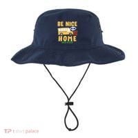 Funny Be Nice To Me It's A Long Walk Home Be Nice to Bus Driver Bucket Hat thumb 0