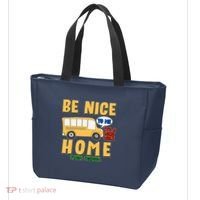 Funny Be Nice To Me It's A Long Walk Home Be Nice to Bus Driver Tote Bag thumb 3