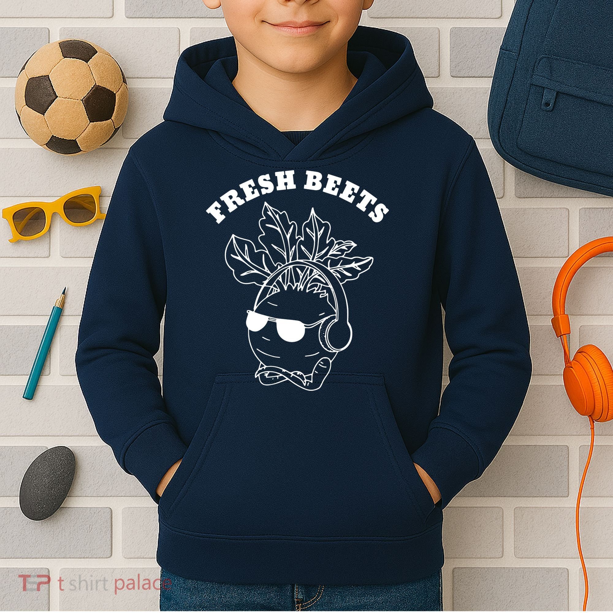 Fresh Beets Organic Vegetable Local Farmers Market Kids Hoodie