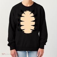 FRONT & BACK Orange Tiger Costume DIY Halloween Costume Women's Sweatshirt thumb 0
