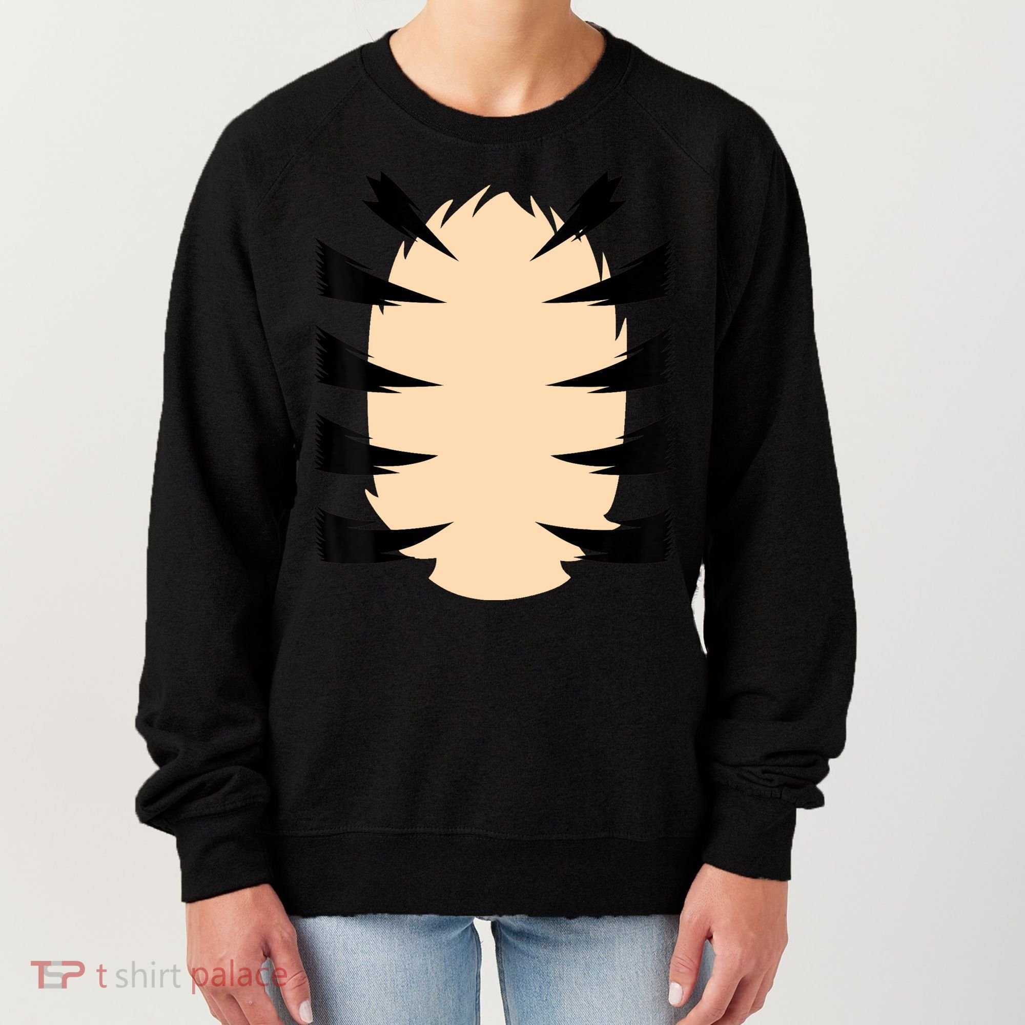 FRONT & BACK Orange Tiger Costume DIY Halloween Costume Women's Sweatshirt