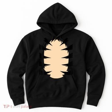FRONT & BACK Orange Tiger Costume DIY Halloween Costume Hoodie