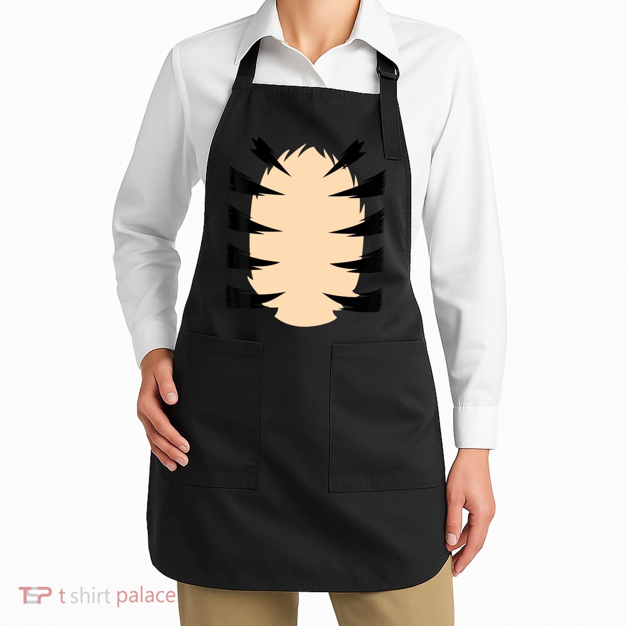 FRONT & BACK Orange Tiger Costume DIY Halloween Costume Apron