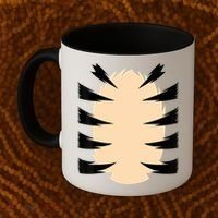 FRONT & BACK Orange Tiger Costume DIY Halloween Costume Coffee Mug thumb 2