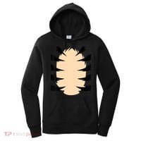 FRONT & BACK Orange Tiger Costume DIY Halloween Costume Women's Hoodie thumb 0