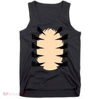 FRONT & BACK Orange Tiger Costume DIY Halloween Costume Tank Top thumb 0