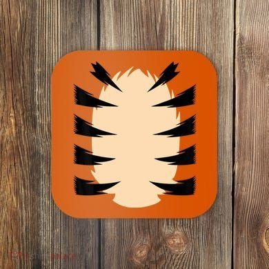 FRONT & BACK Orange Tiger Costume DIY Halloween Costume Coaster