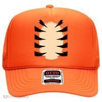 FRONT & BACK Orange Tiger Costume DIY Halloween Costume Hat thumb 0