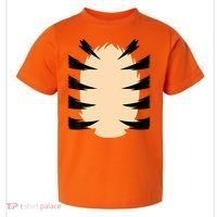 FRONT & BACK Orange Tiger Costume DIY Halloween Costume Toddler T-Shirt thumb 0