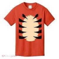 FRONT & BACK Orange Tiger Costume DIY Halloween Costume Kids T-Shirt thumb 0