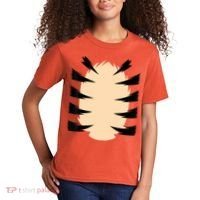 FRONT & BACK Orange Tiger Costume DIY Halloween Costume Kids T-Shirt thumb 2