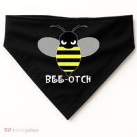 FUNNY BEE OTCH BITCH USA-Made Doggie Bandana thumb 0