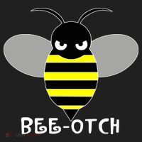 FUNNY BEE OTCH BITCH Beanie thumb 2