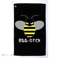 FUNNY BEE OTCH BITCH Golf Towel thumb 0