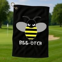 FUNNY BEE OTCH BITCH Golf Towel thumb 1